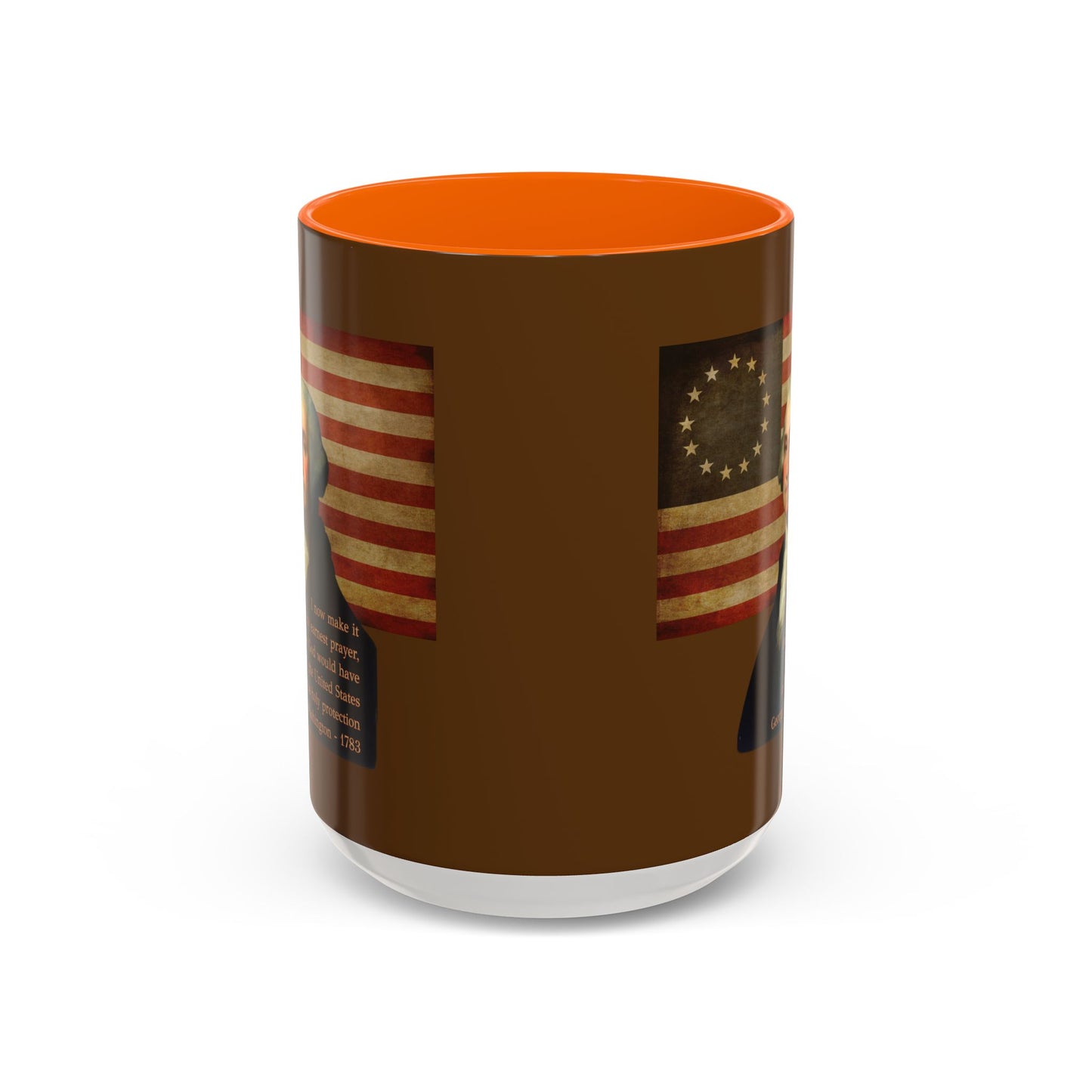Washington's Earnest Prayer Brown Accent Mug by theGreenDragonTavern.shop