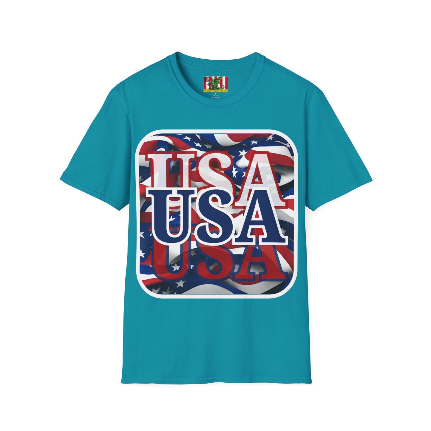 Red White and BLUE USA Patriot Dark colors Unisex T-Shirt by theGreenDragonTavern.shop
