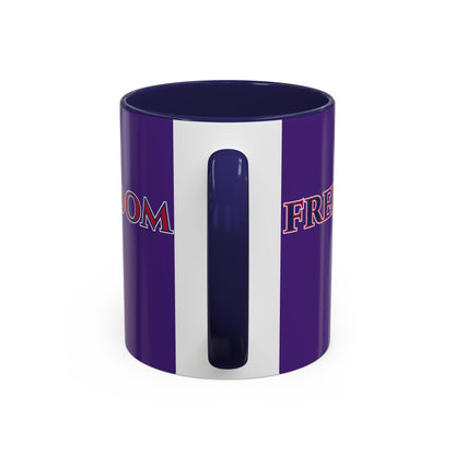 Freedom, Dark Purple Accent Mug by theGreenDragonTavern.shop