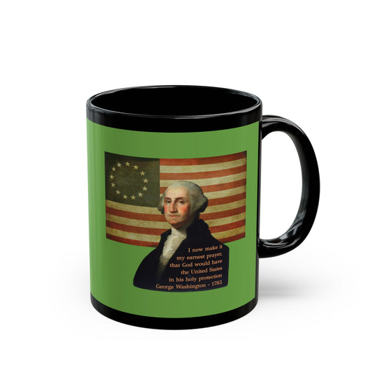 Washington's Earnest Prayer Green Mug by theGreenDragonTavern.shop