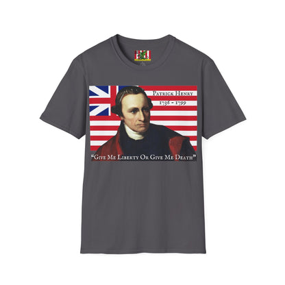 Patrick Henry Dark colors Unisex T-Shirt by theGreenDragonTavern.shop
