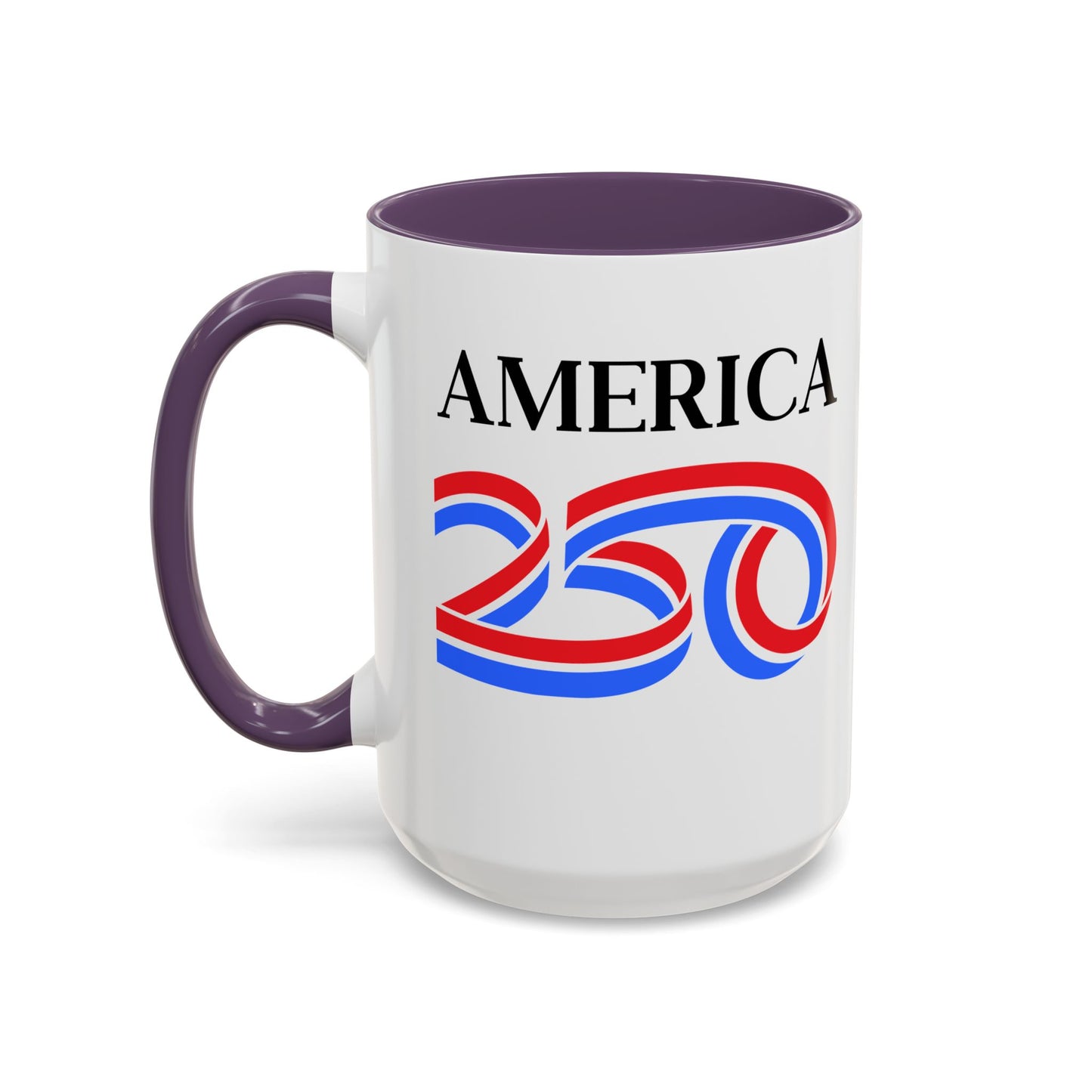 America 250 White Accent Mug by theGreenDragonTavern.shop