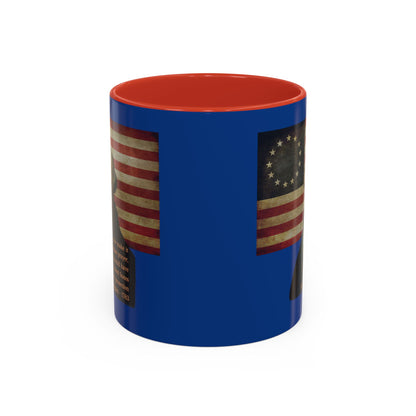 Washington's Earnest Prayer Dark Blue Accent Mug by theGreenDragonTavern.shop