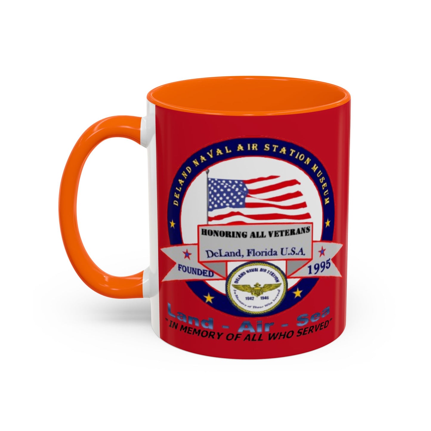 DNASM 2-sided, Founding & Student Art w/WhiteBG Red Accent Mug by theGreenDragonTavern.shop