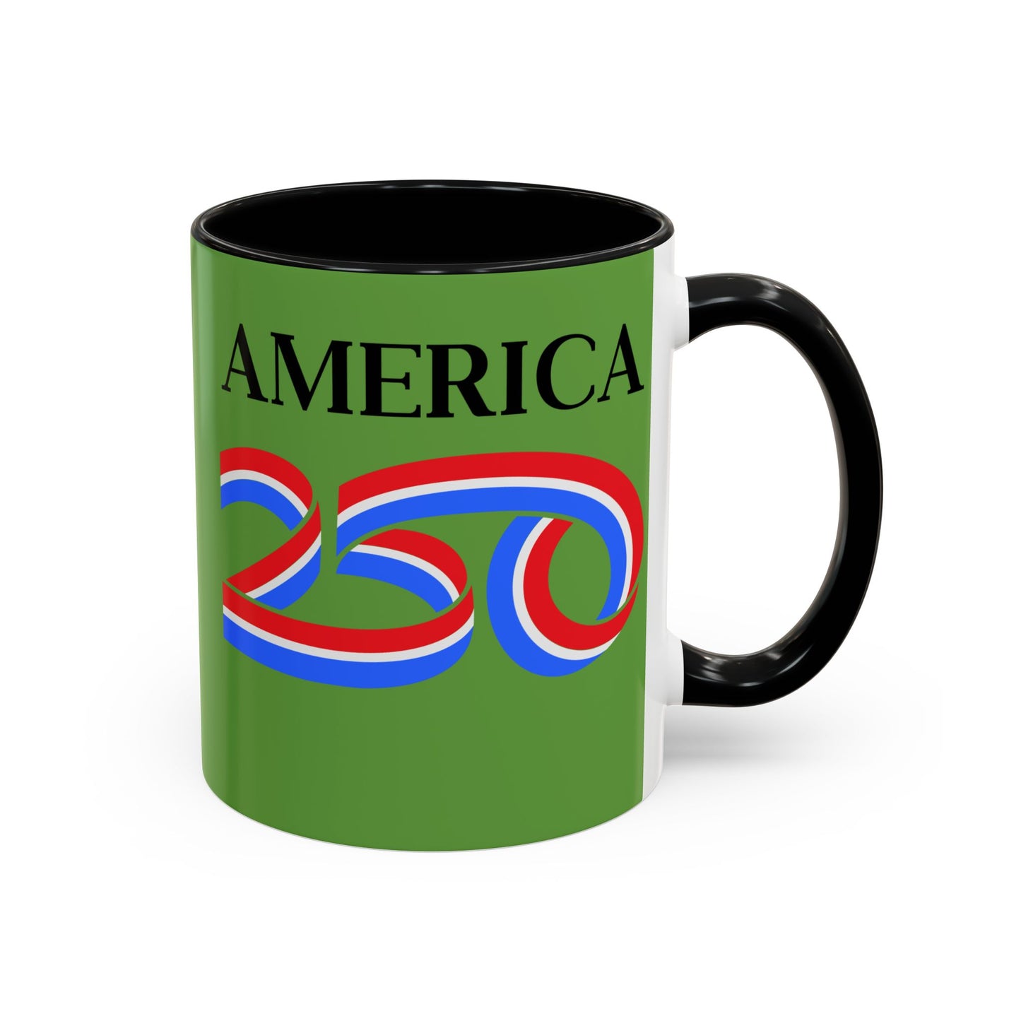 America 250 Green Accent Mug by theGreenDragonTavern.shop