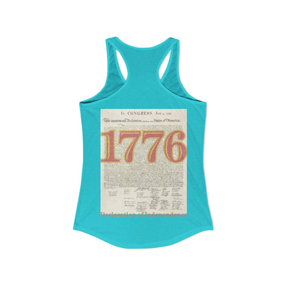 Declaration of Independence Women's Racerback Tank Top by theGreenDragonTavern.shop