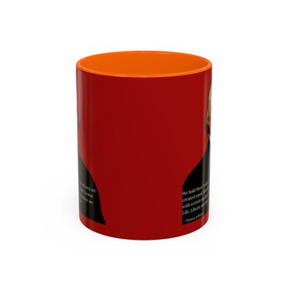 We hold these truths to be self-evident Red Accent Mug by theGreenDragonTavern.shop