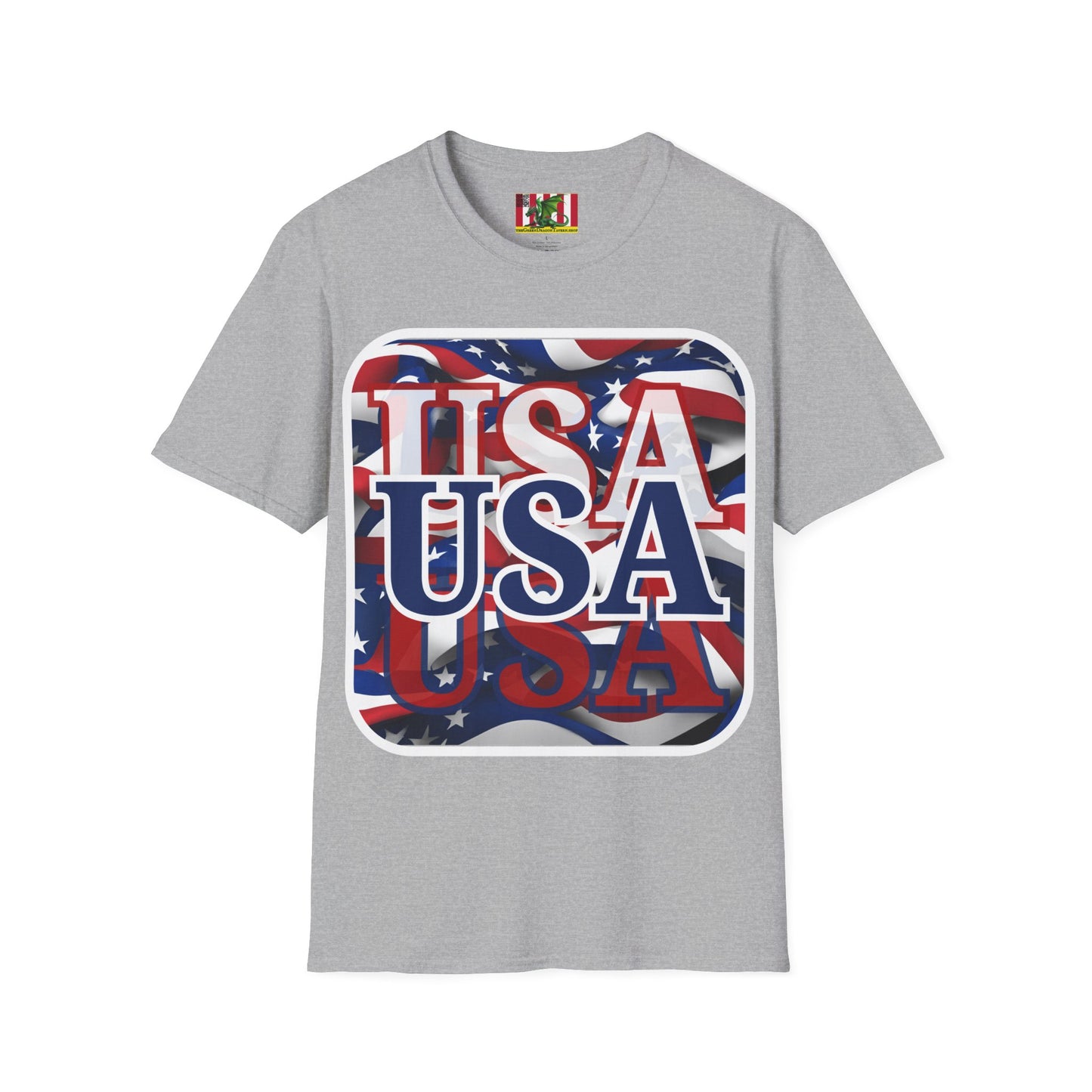 Red White and BLUE USA Patriot Light colors Unisex T-Shirt by theGreenDragonTavern.shop