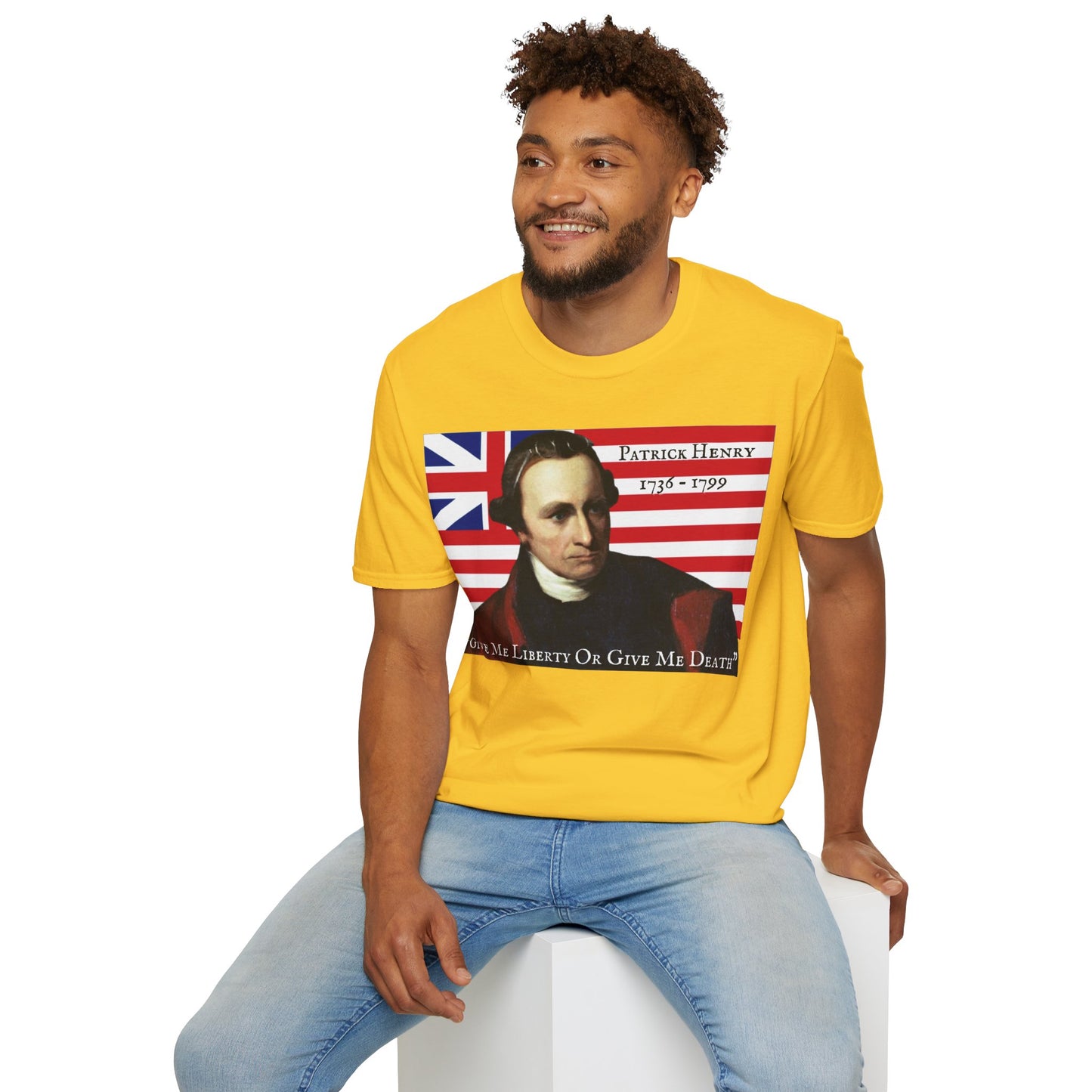 Patrick Henry Light colors Unisex T-Shirt by theGreenDragonTavern.shop