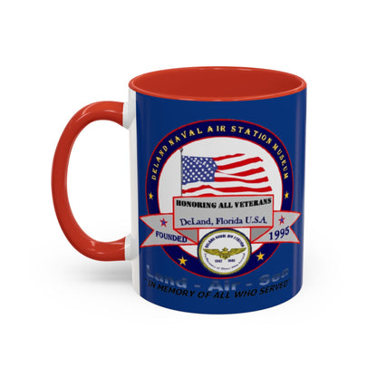 DNASM 2-sided, Founding & Student Art w/WhiteBG Dark Blue Accent Mug by theGreenDragonTavern.shop