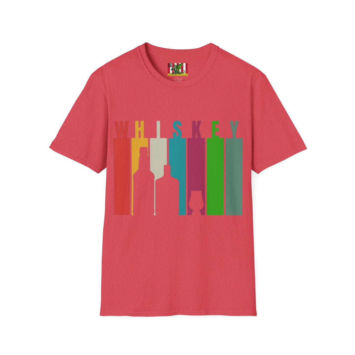Whiskey spelled with an 'e' Light colors Unisex T-Shirt by theGreenDragonTavern.shop
