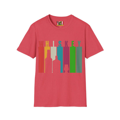 Whiskey spelled with an 'e' Light colors Unisex T-Shirt by theGreenDragonTavern.shop