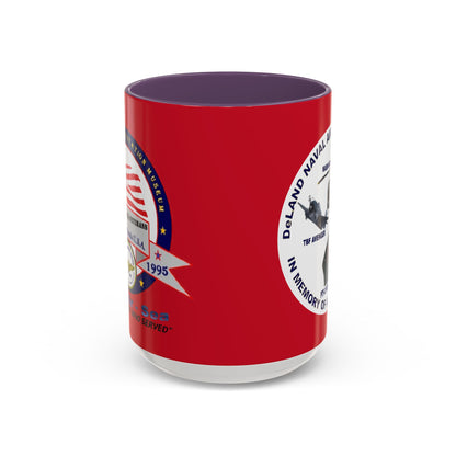 DNASM 2-sided, Founding & Student Art w/WhiteBG Red Accent Mug by theGreenDragonTavern.shop