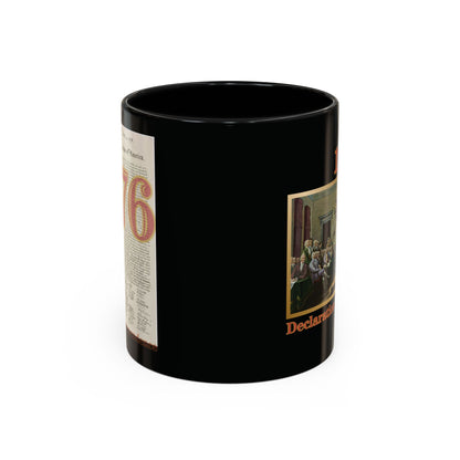 Declaration of Independence Black Accent Mug by theGreenDragonTavern.shop