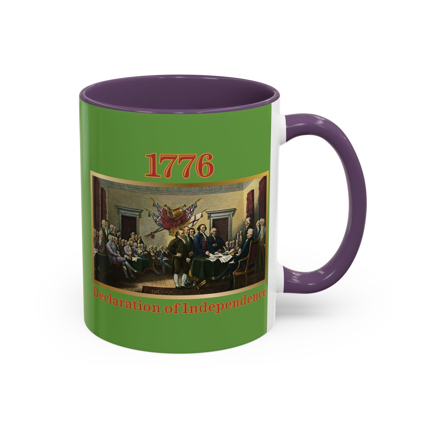 Declaration of Independence Green Accent Mug by theGreenDragonTavern.shop