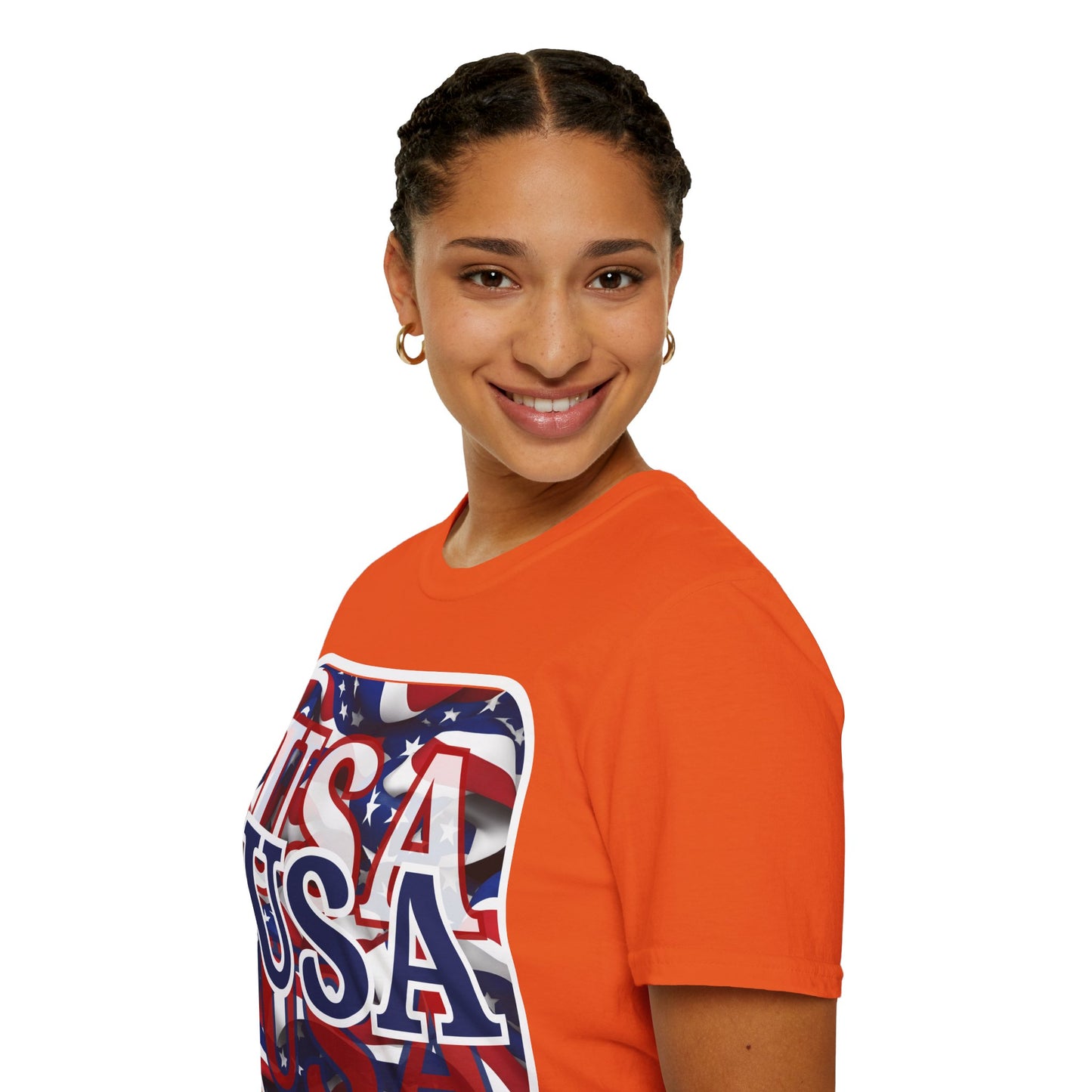 Red White and BLUE USA Patriot Light colors Unisex T-Shirt by theGreenDragonTavern.shop