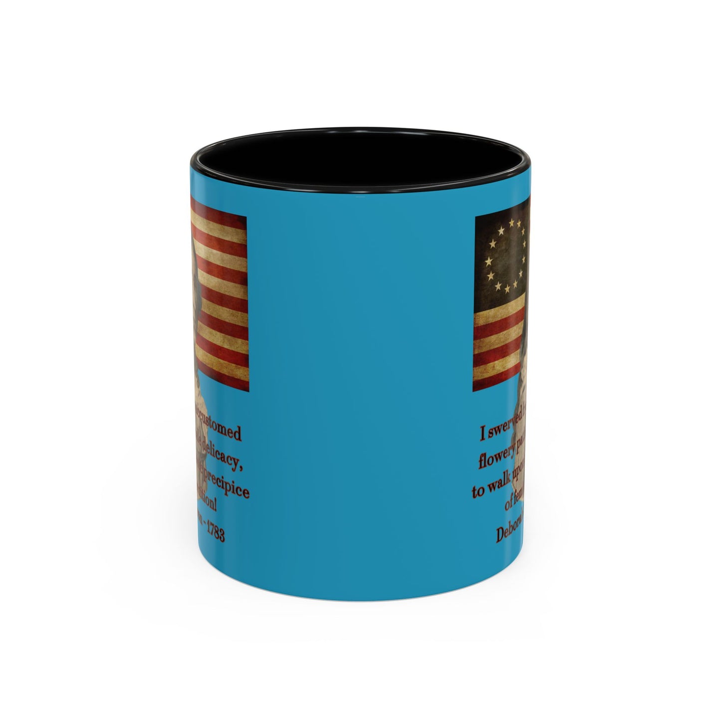 Deborah Sampson, America's Mulan Turquoise Accent Mug by theGreenDragonTavern.shop