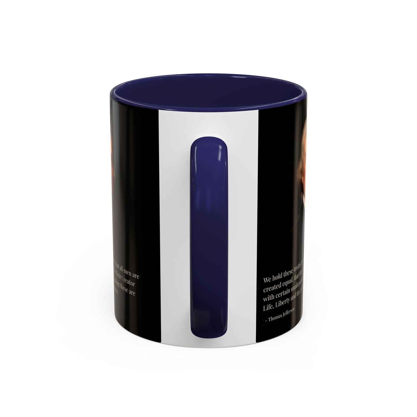 We hold these truths to be self-evident Black Accent Mug by theGreenDragonTavern.shop