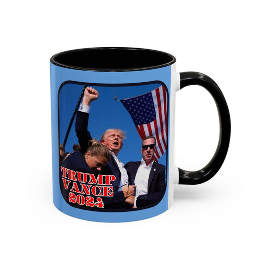 Trump and Vance 2024 Accent Mug by theGreenDragonTavern.shop