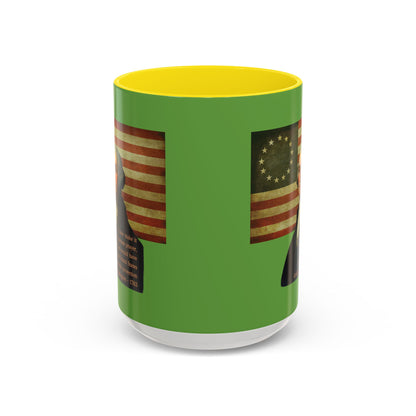 Washington's Earnest Prayer Green Accent Mug by theGreenDragonTavern.shop