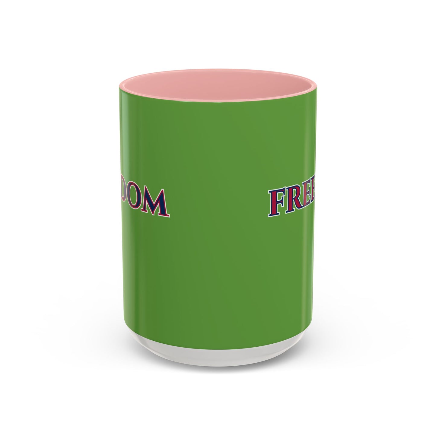 Freedom, Green Accent Mug by theGreenDragonTavern.shop