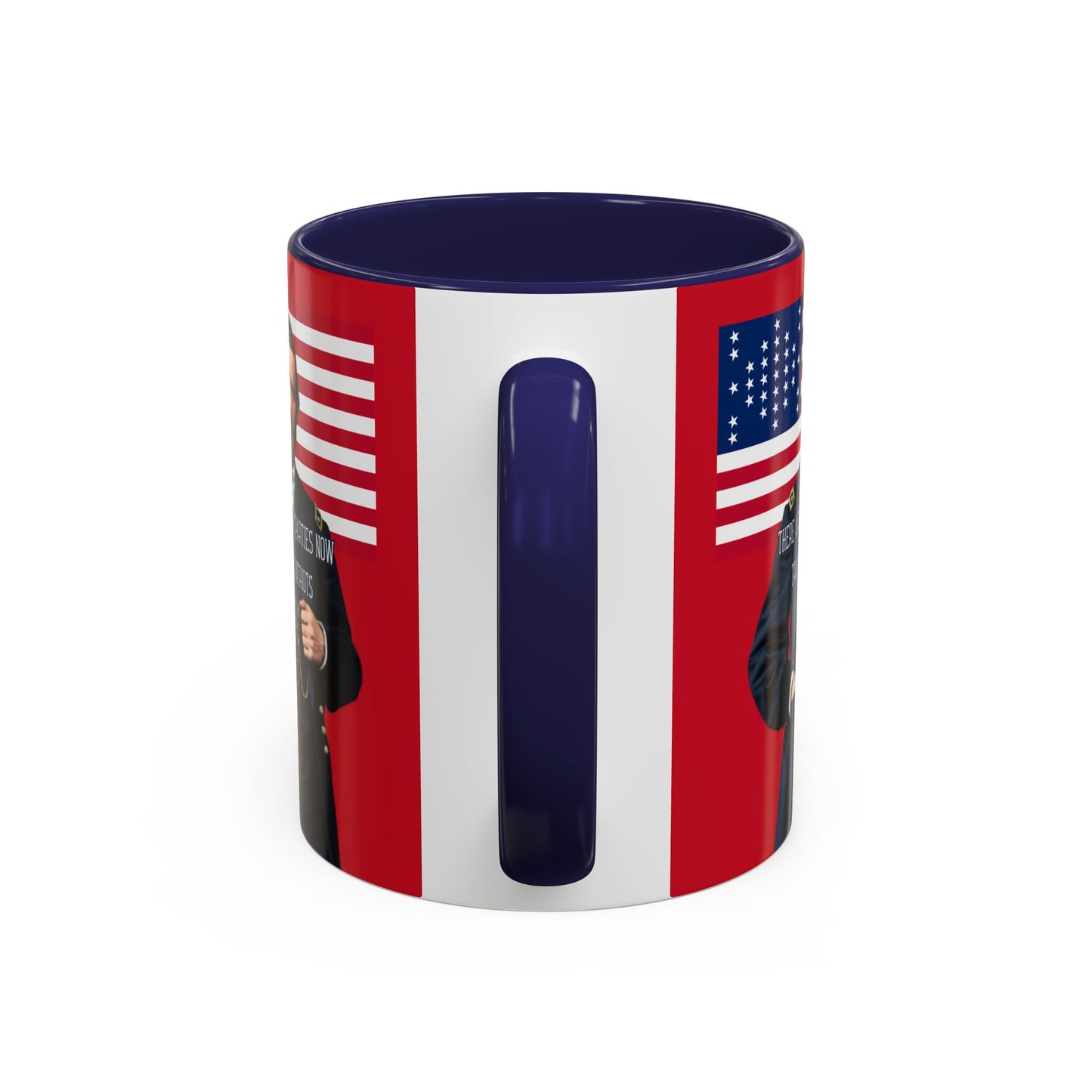 "Traitors and Patriots" Ulysses Grant Red Accent Mug by theGreenDragonTavern.shop