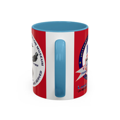 DNASM 2-sided, Founding & Student Art w/WhiteBG Red Accent Mug by theGreenDragonTavern.shop