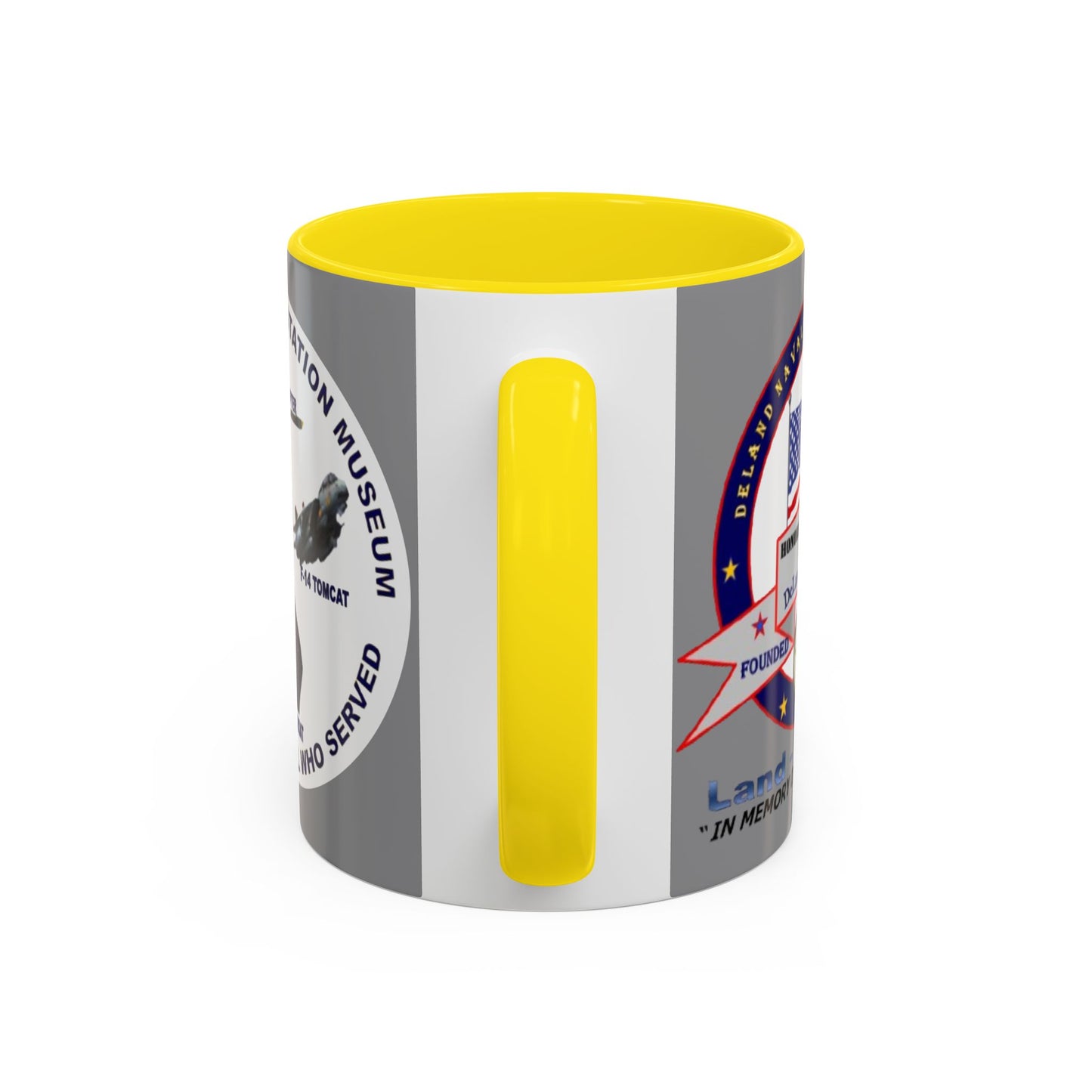 DNASM 2-sided, Founding & Student Art w/WhiteBG Grey Accent Mug by theGreenDragonTavern.shop