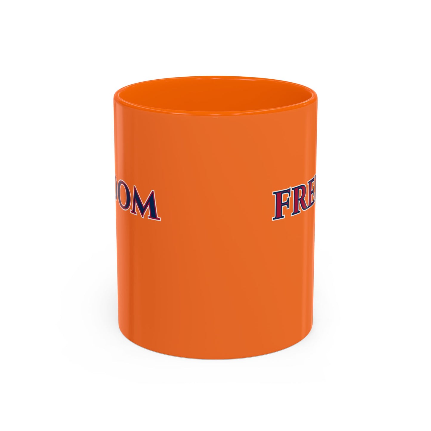 Freedom, Orange Accent Mug by theGreenDragonTavern.shop