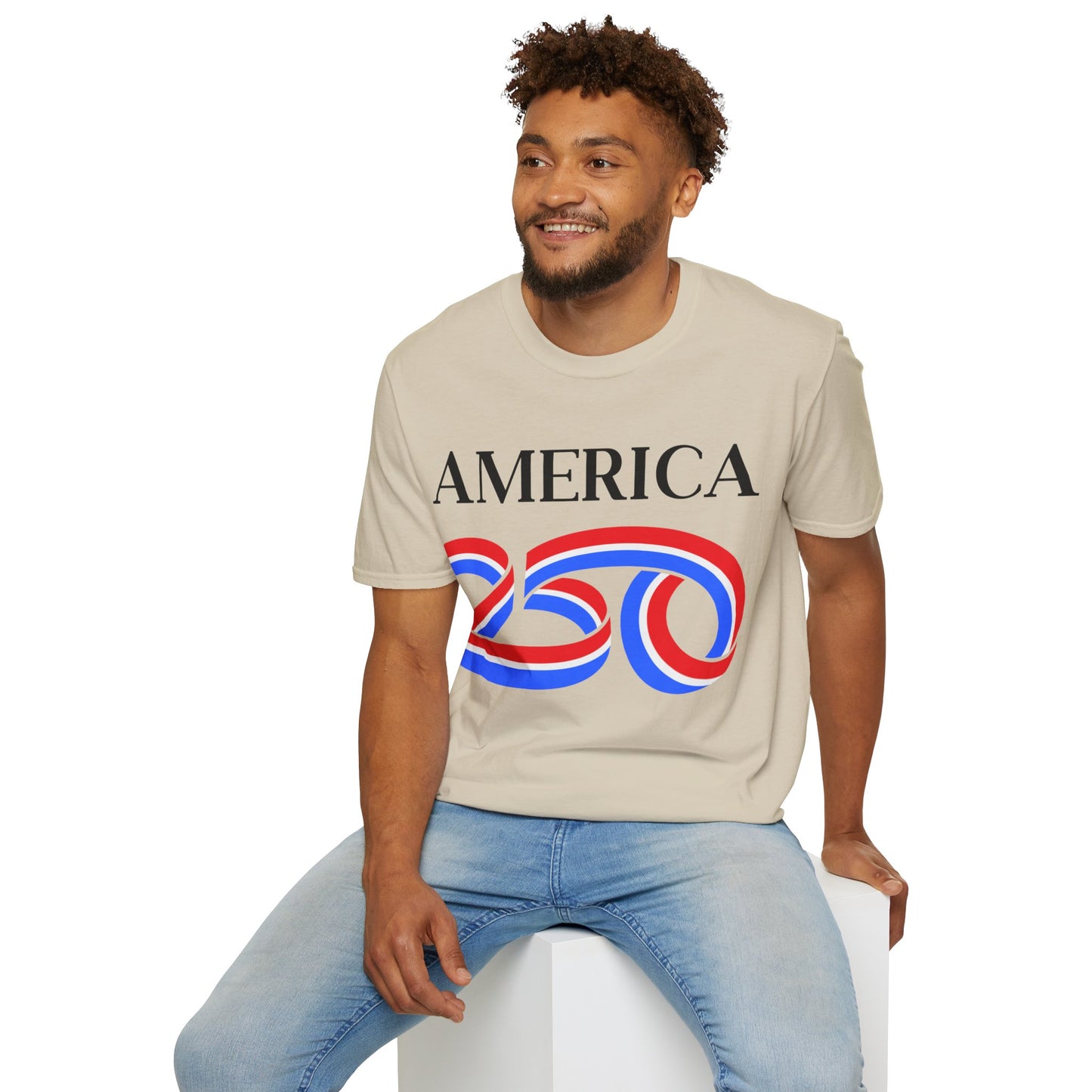 America 250 Black font, Light colors, Unisex T-Shirt by theGreenDragonTavern.shop