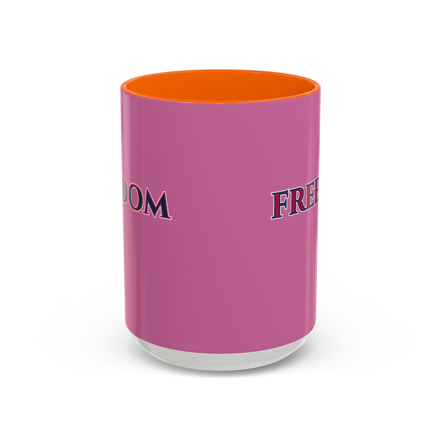Freedom, Pink Accent Mug by theGreenDragonTavern.shop