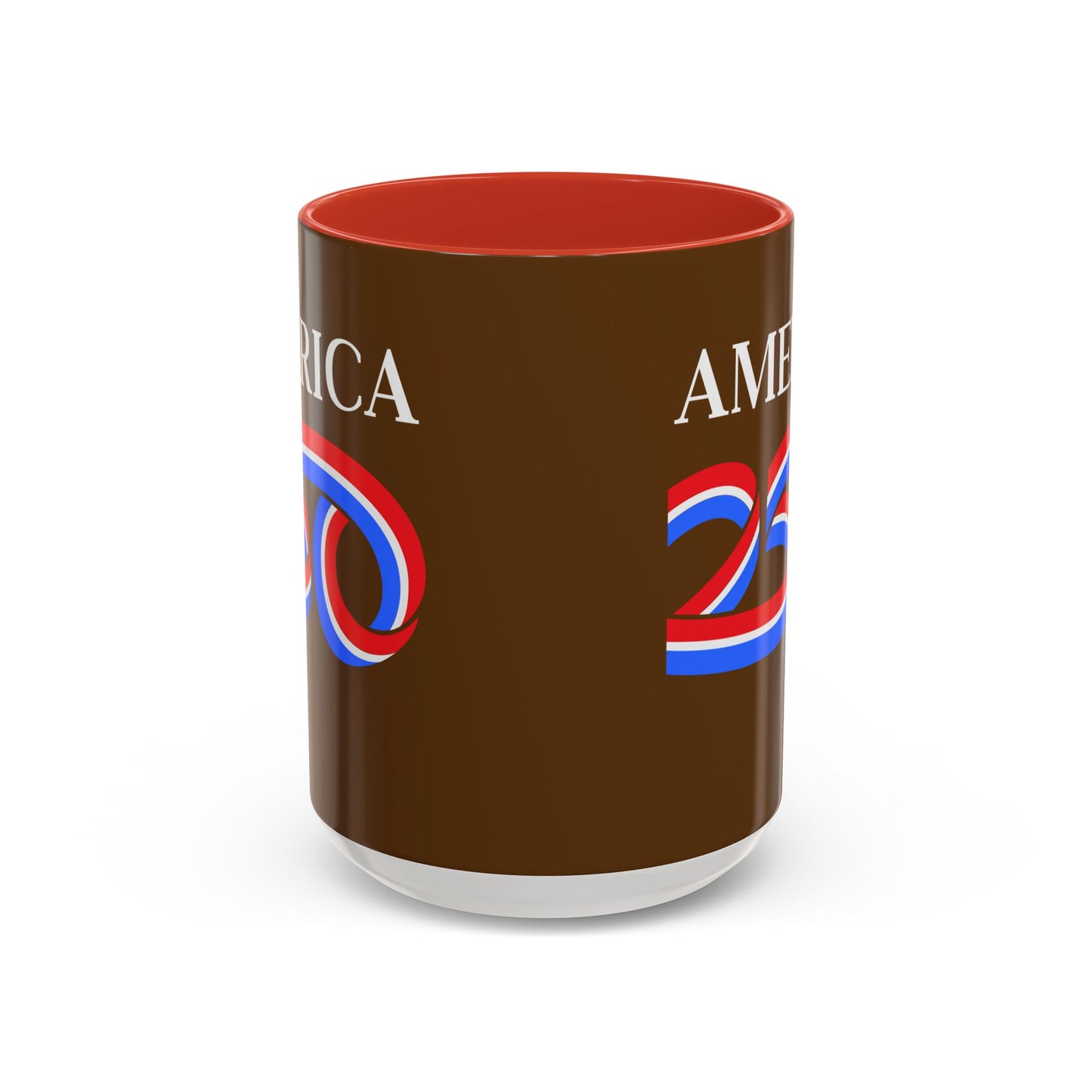 America 250 Brown Accent Mug by theGreenDragonTavern.shop