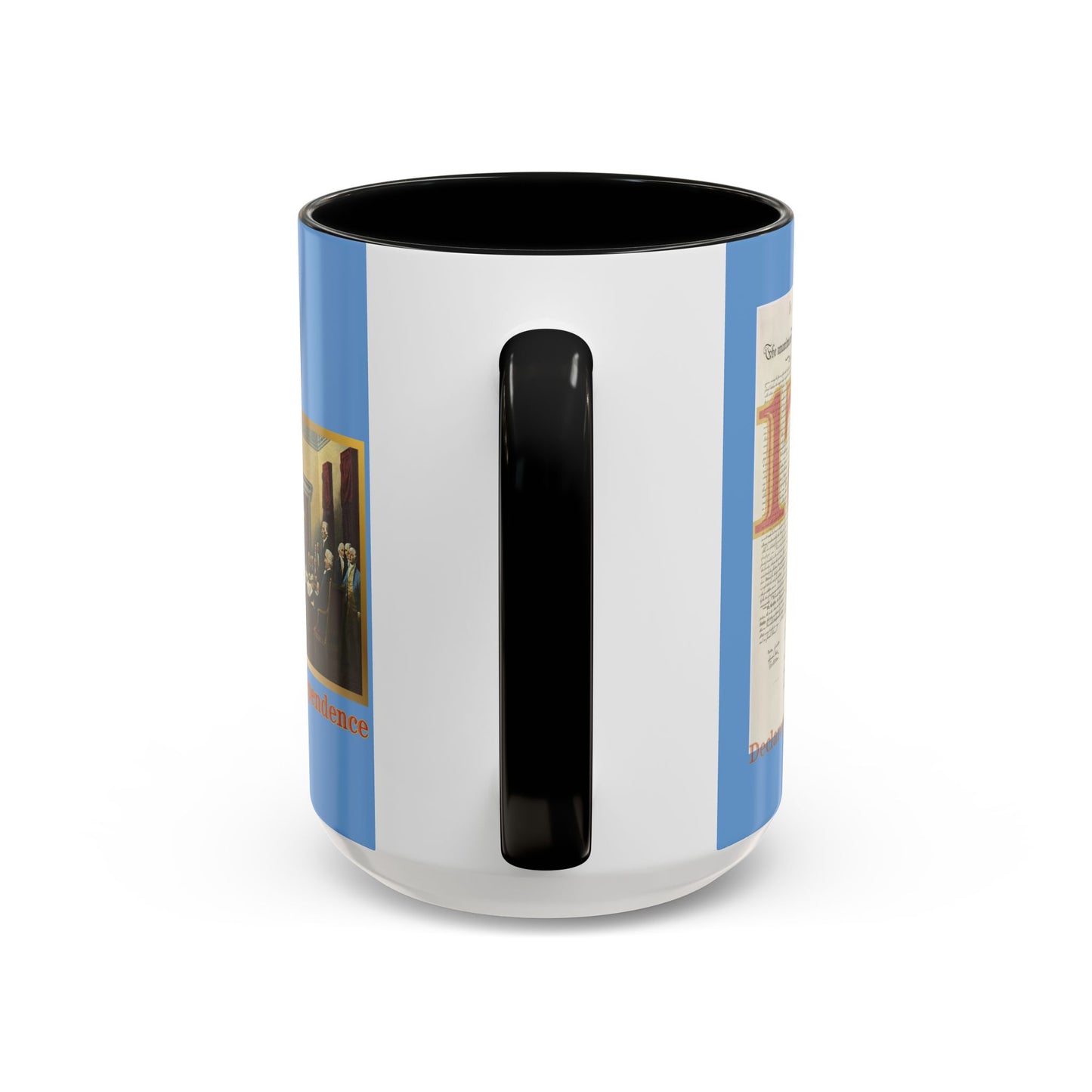 Declaration of Independence Light Blue Accent Mug by theGreenDragonTavern.shop