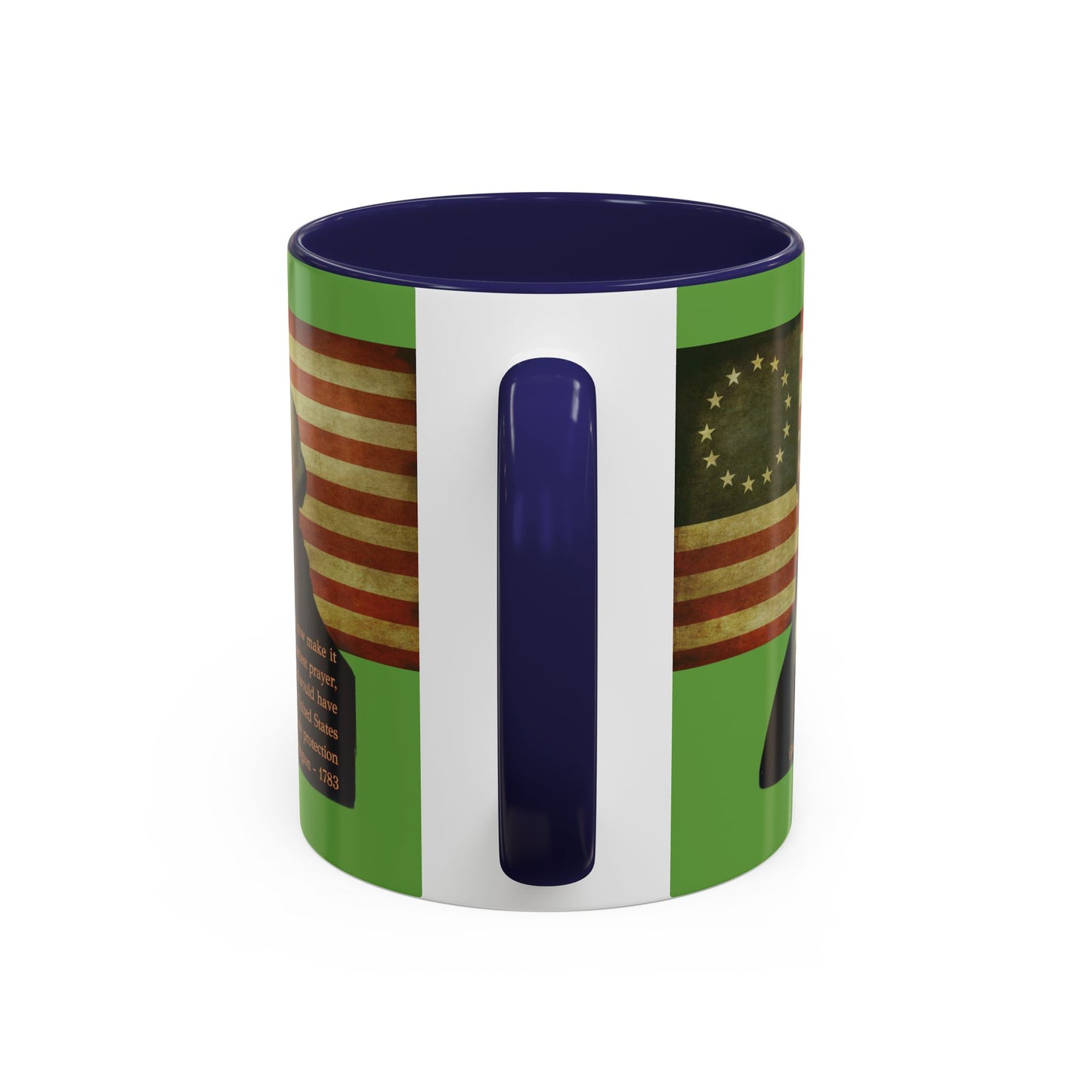 Washington's Earnest Prayer Green Accent Mug by theGreenDragonTavern.shop