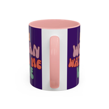 I Am Woman Watch Me Vote Dark Purple Accent Mug by theGreenDragonTavern.shop