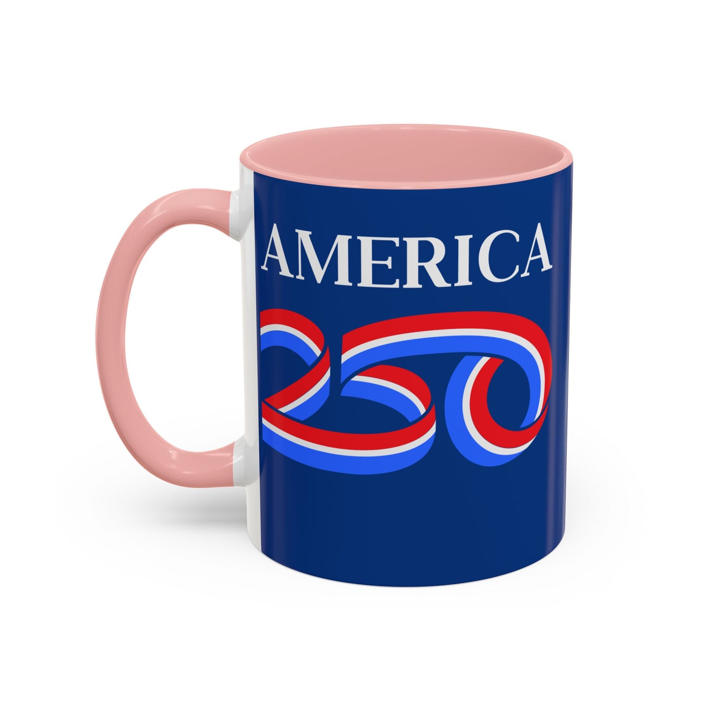 America 250 Dark Blue Accent Mug by theGreenDragonTavern.shop