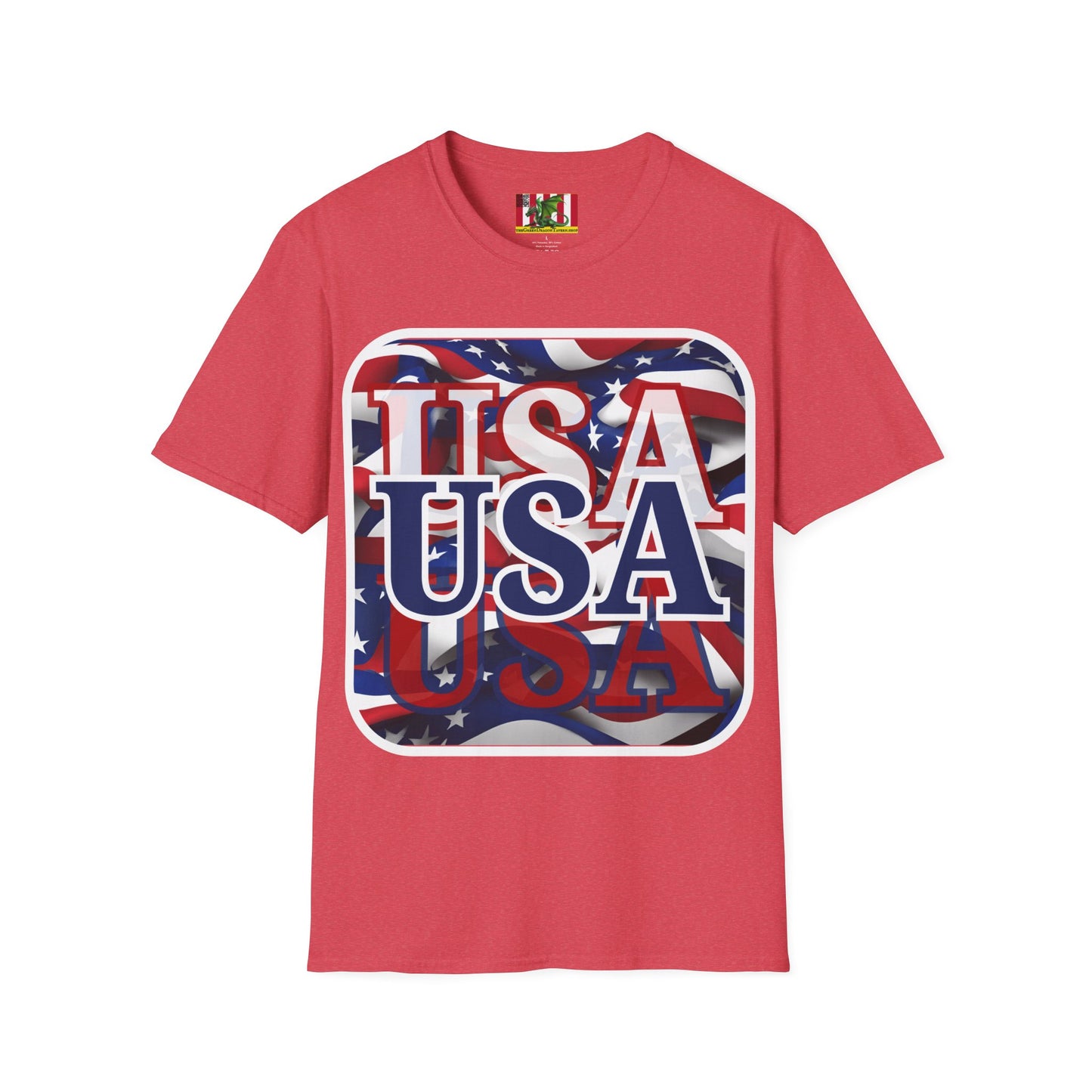 Red White and BLUE USA Patriot Light colors Unisex T-Shirt by theGreenDragonTavern.shop
