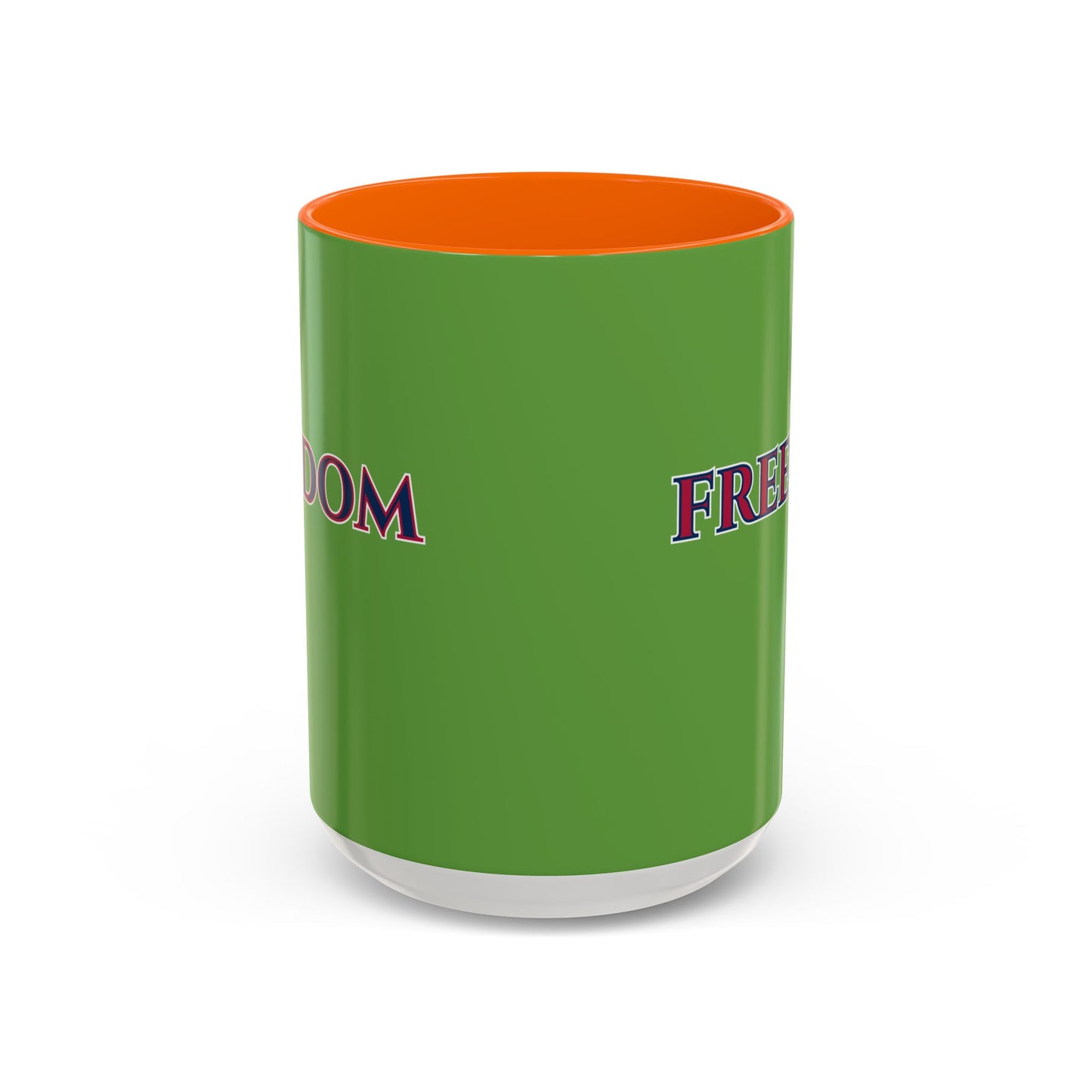 Freedom, Green Accent Mug by theGreenDragonTavern.shop