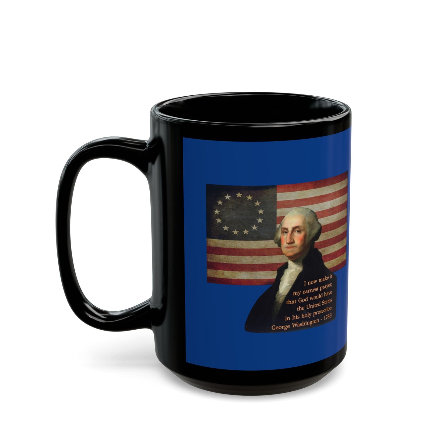 Washington's Earnest Prayer Blue Mug by theGreenDragonTavern.shop