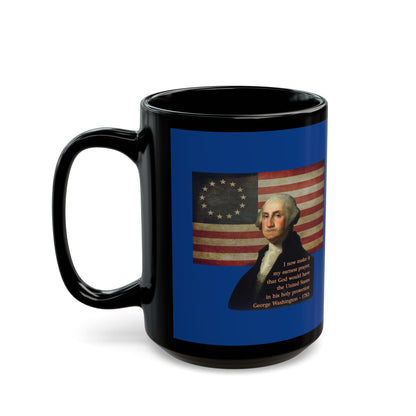 Washington's Earnest Prayer Blue Mug by theGreenDragonTavern.shop