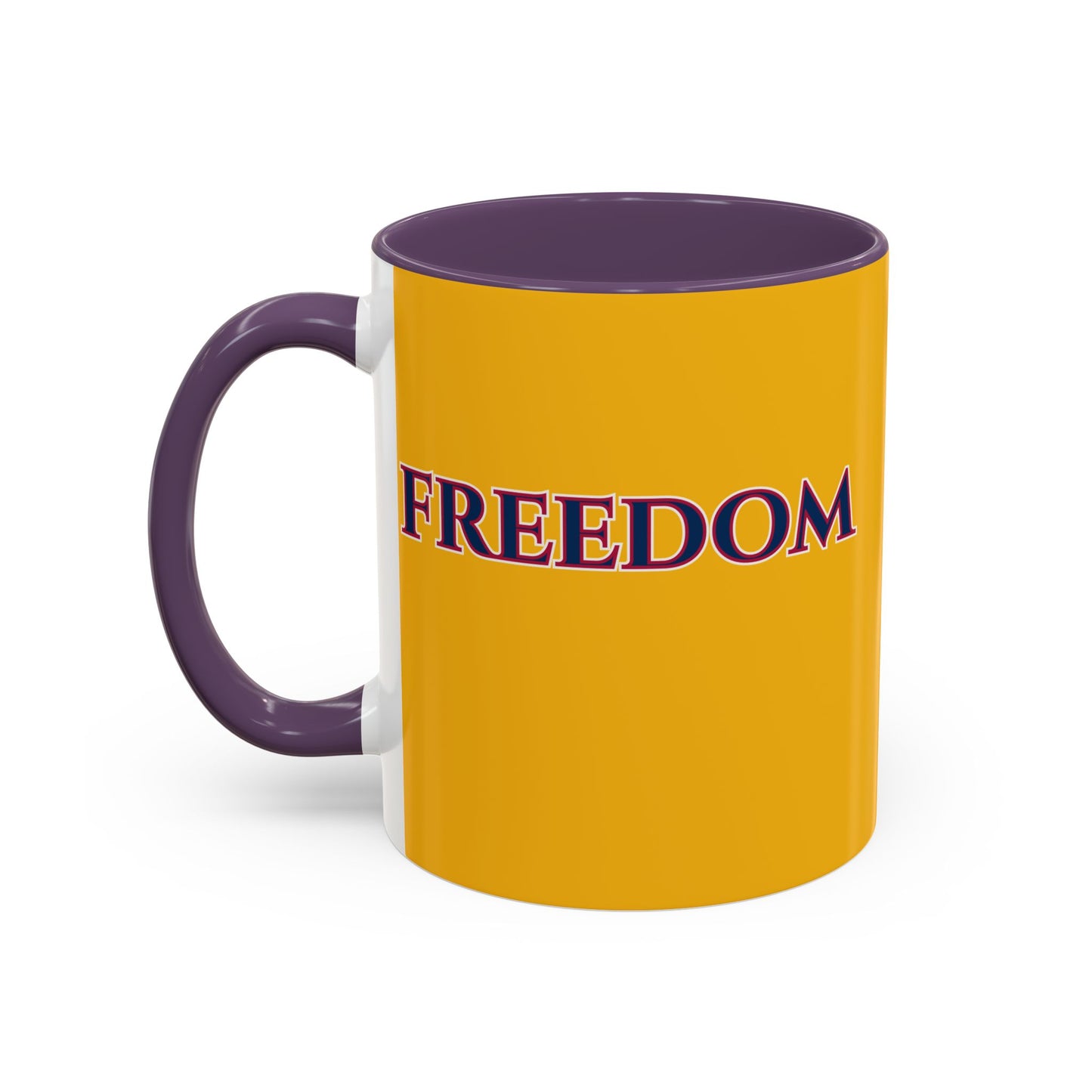 Freedom, Yellow Accent Mug by theGreenDragonTavern.shop
