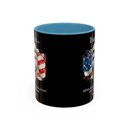 Ronald Reagan Freedom Vendetta Black Accent Mug by theGreenDragonTavern.shop