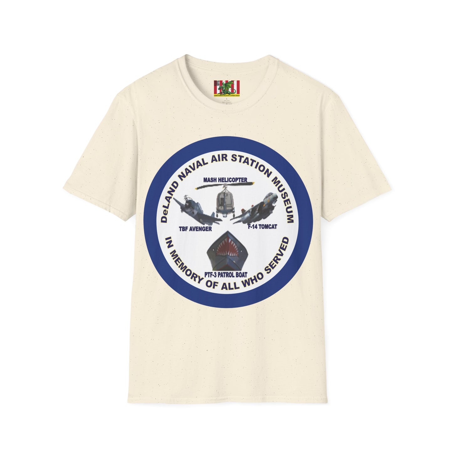 DNASM Student Art Navy Frame Lighter colors Unisex T-Shirt by theGreenDragonTavern.shop