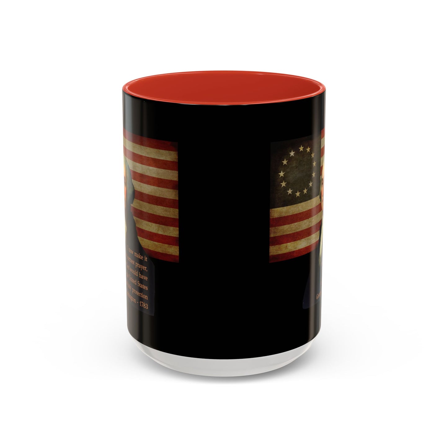 Washington's Earnest Prayer Black Accent Mug by theGreenDragonTavern.shop