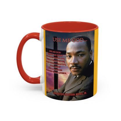 Use Me God, MLK Jr Yellow Accent Mug by theGreenDragonTavern.shop