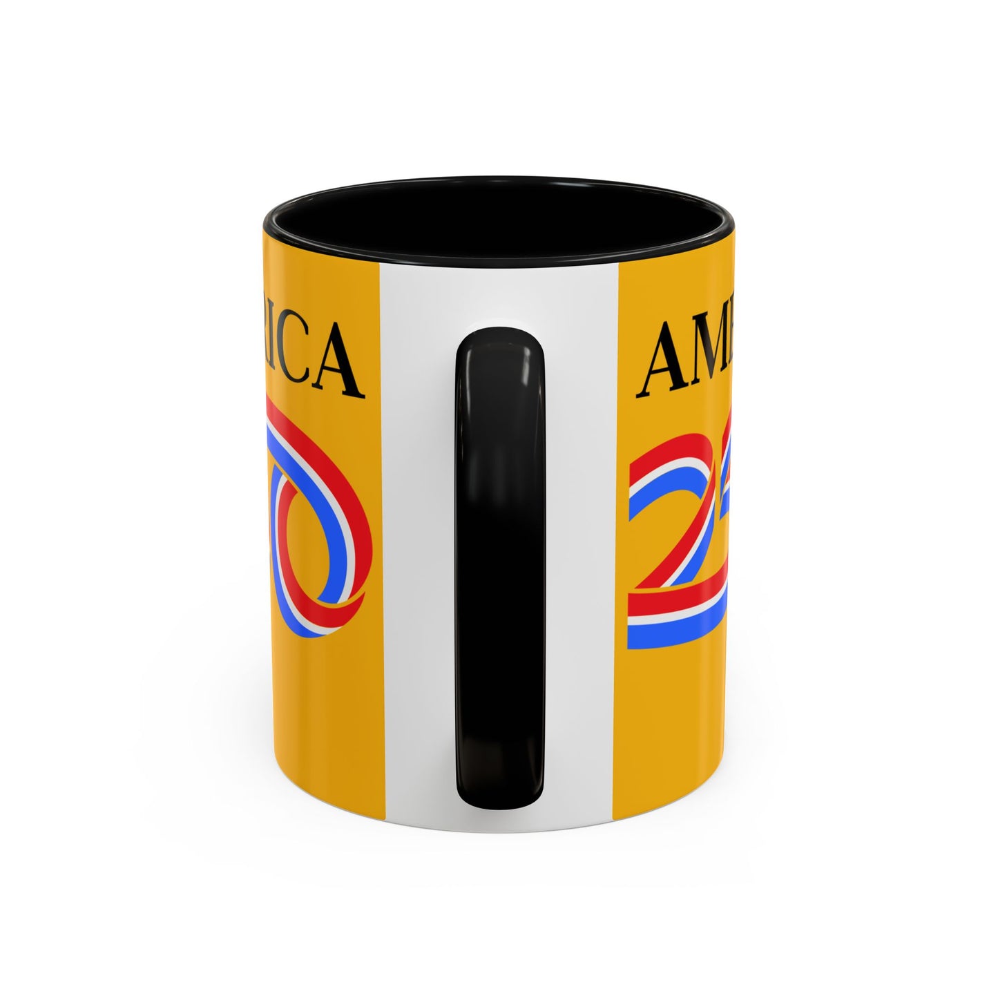 America 250 Yellow Accent Mug by theGreenDragonTavern.shop