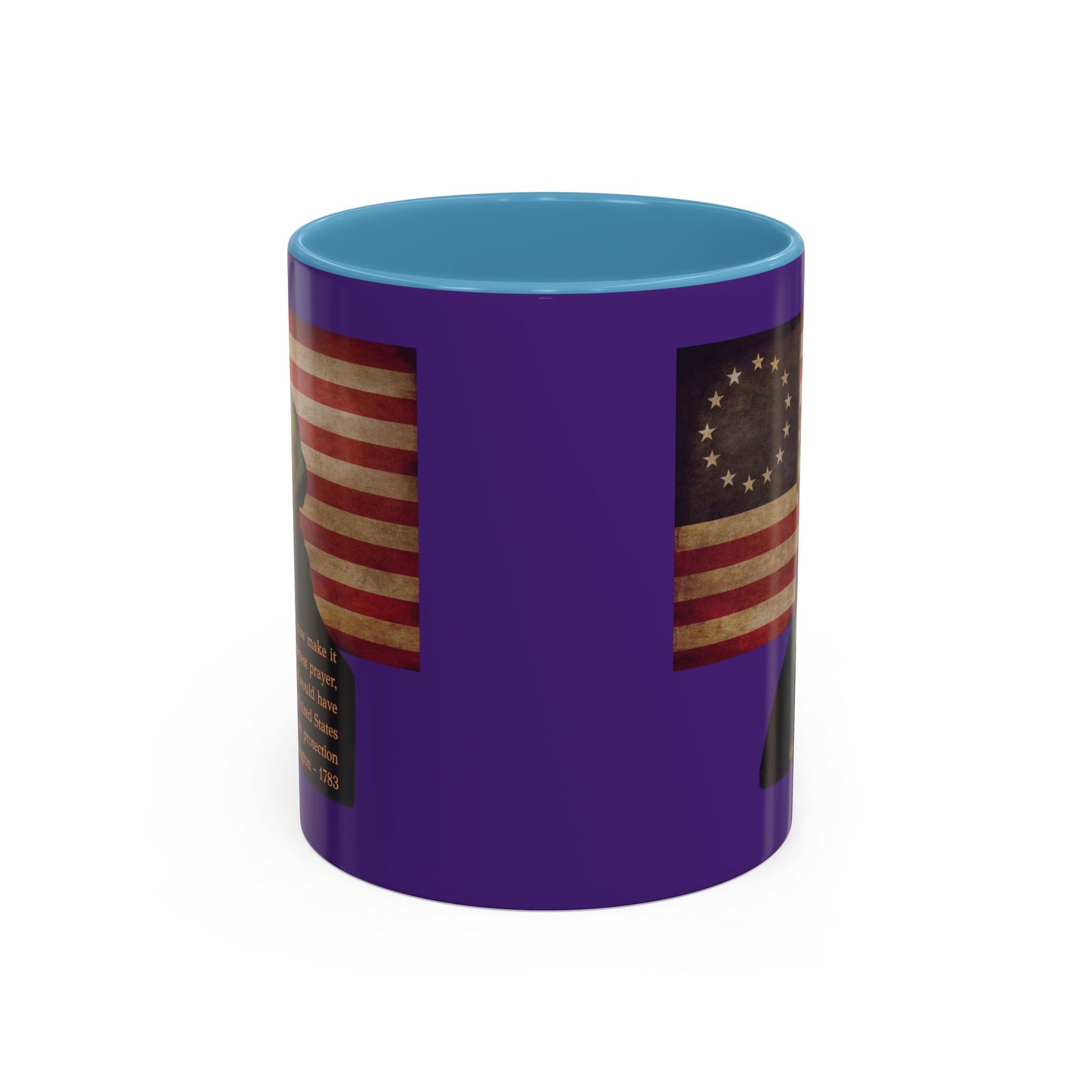 Washington's Earnest Prayer Purple Accent Mug by theGreenDragonTavern.shop
