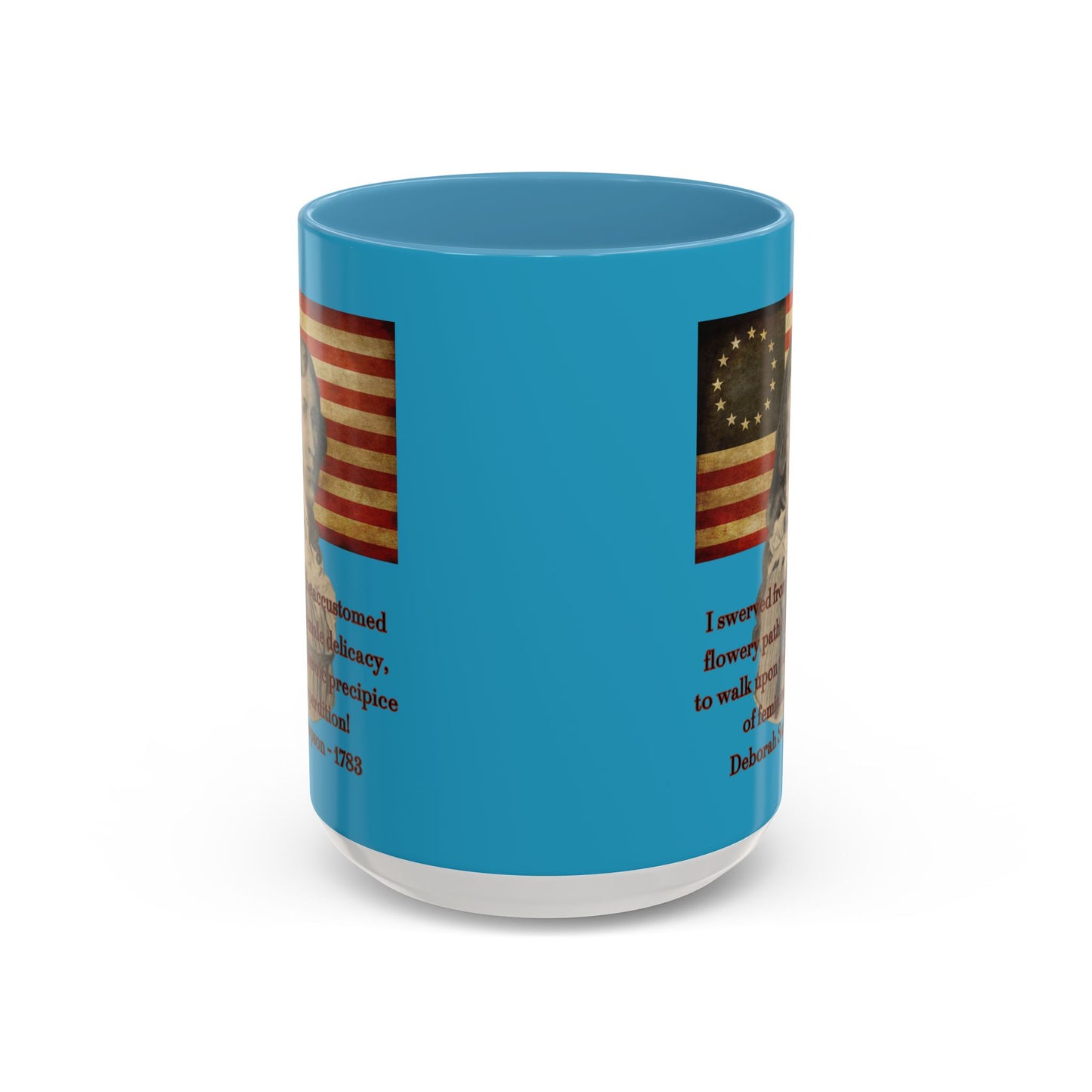 Deborah Sampson, America's Mulan Turquoise Accent Mug by theGreenDragonTavern.shop