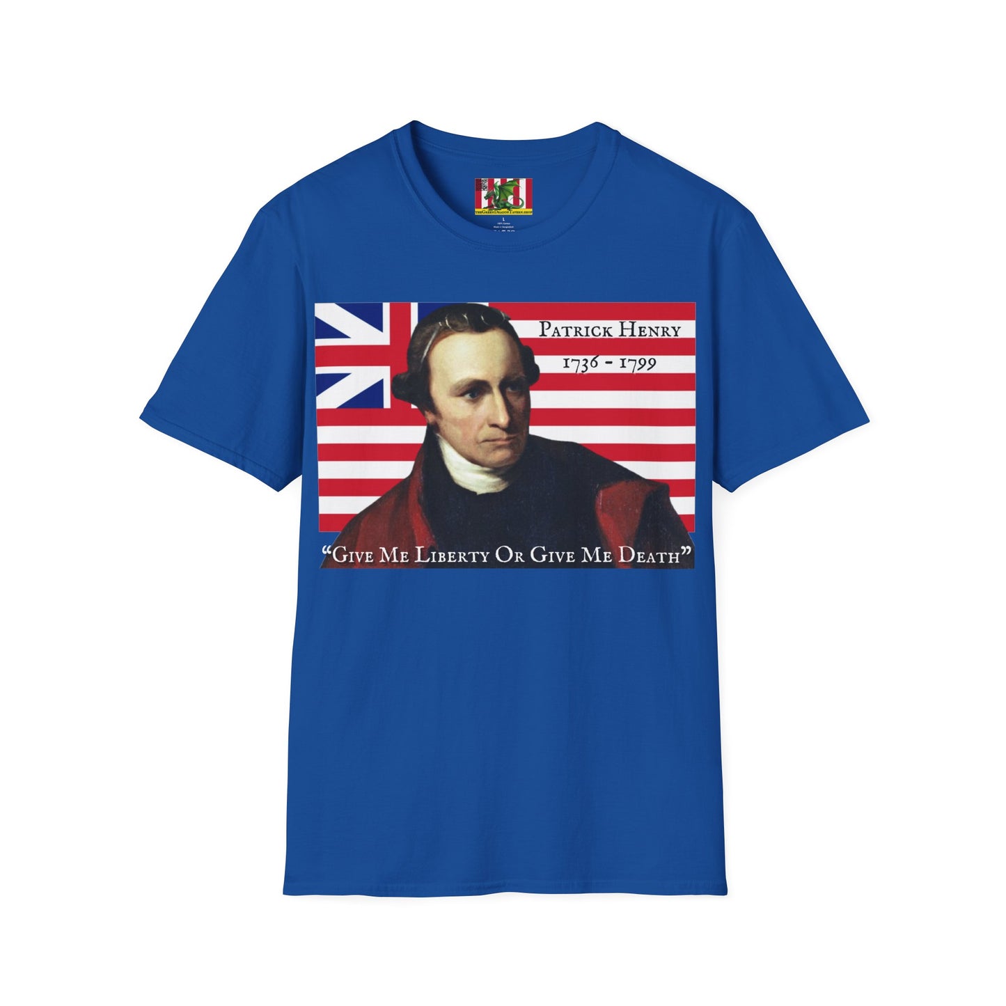 Patrick Henry Dark colors Unisex T-Shirt by theGreenDragonTavern.shop