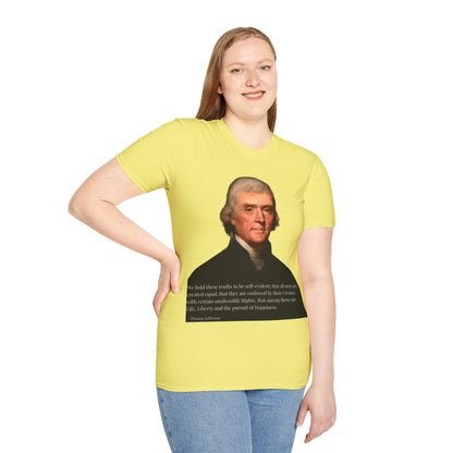 We hold these truths to be self-evident Light colors Unisex T-Shirt by theGreenDragonTavern.shop
